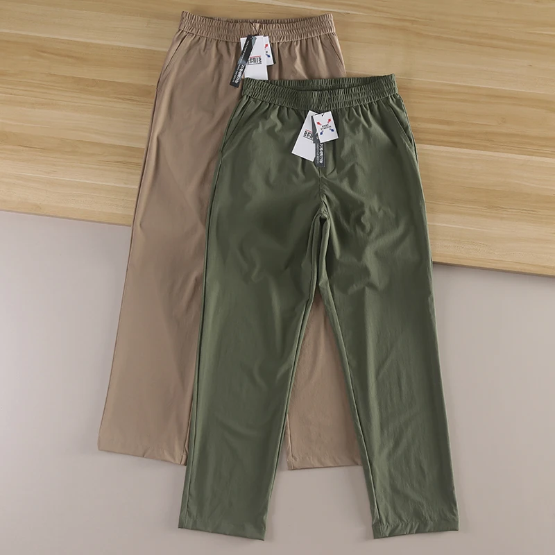 Qui Dry Breathable Men's Casual Sports Long Pants Summer Straight Leg Pure Color Leisure Faion Urban Sle Thin Model
Qui Dry Breathable Men's Casual Sports Long Pants Summer Straight Leg Pure Color Leisure Faion Urban Sle Thin Model