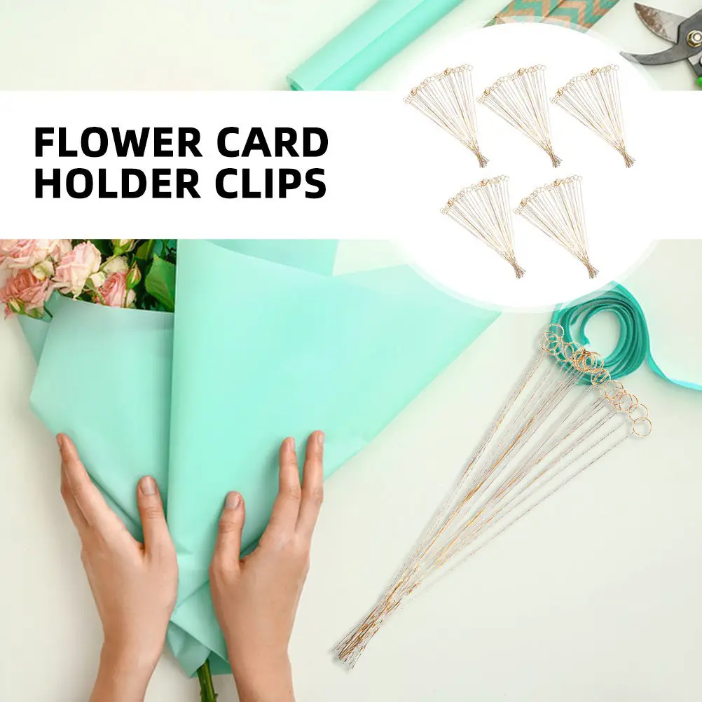 100Pcs Metal Floral Card Holder Sticks Gold Finish Wire Photo Memo Clip for Wedding Bouquet Place Cards Flower Arrangements
100Pcs Metal Floral Card Holder Sticks Gold Finish Wire Photo Memo Clip for Wedding Bouquet Place Cards Flower Arrangements