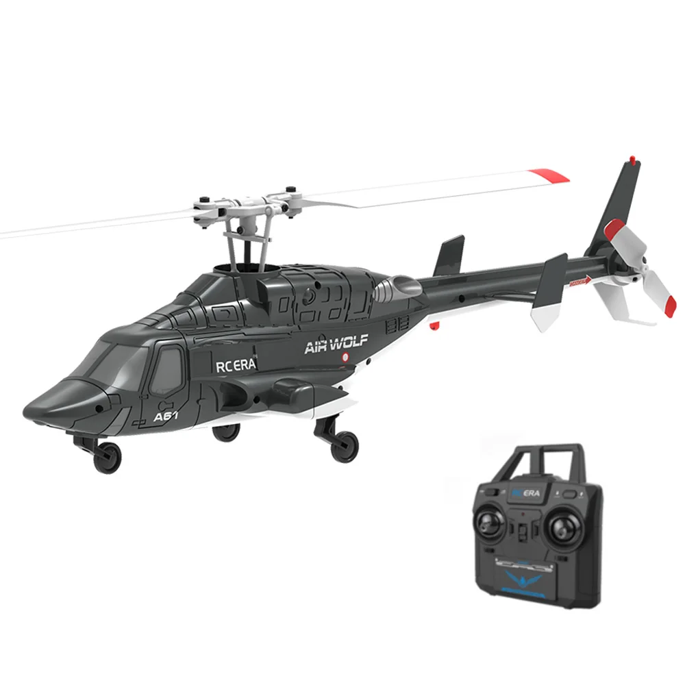 RC ERA A61 Airwolf 2.4G 4CH 6-Axis Gyro Optical Flow Localization Altitude Hold 1:53 Scale Flybarless RC Helicopter
RC ERA A61 Airwolf 2.4G 4CH 6-Axis Gyro Optical Flow Localization Altitude Hold 1:53 Scale Flybarless RC Helicopter