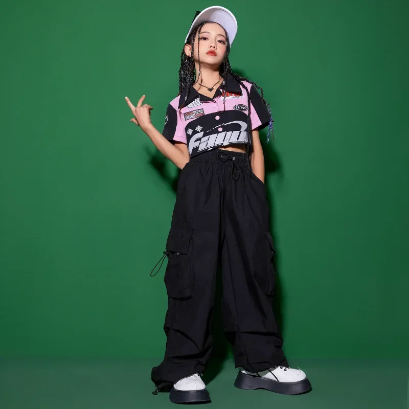 Girls' Jazz Dance Costume Handsome Japanese Street Dance Performance Costume Set Children's Hiphop Show Stage Trend
Girls' Jazz Dance Costume Handsome Japanese Street Dance Performance Costume Set Children's Hiphop Show Stage Trend