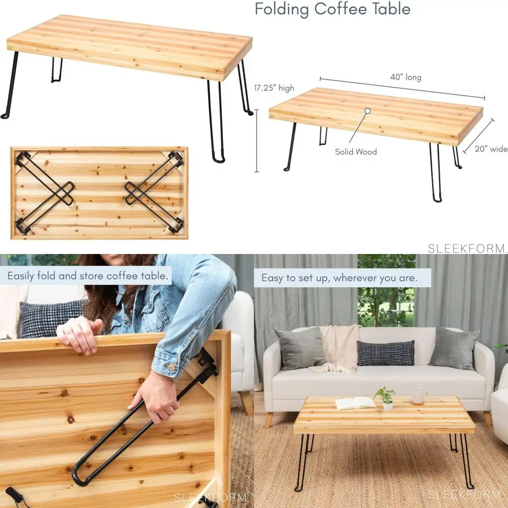Compact Foldable Wooden Coffee Table - Lightweight Mini Desk for Small Spaces and Spas
Compact Foldable Wooden Coffee Table - Lightweight Mini Desk for Small Spaces and Spas
