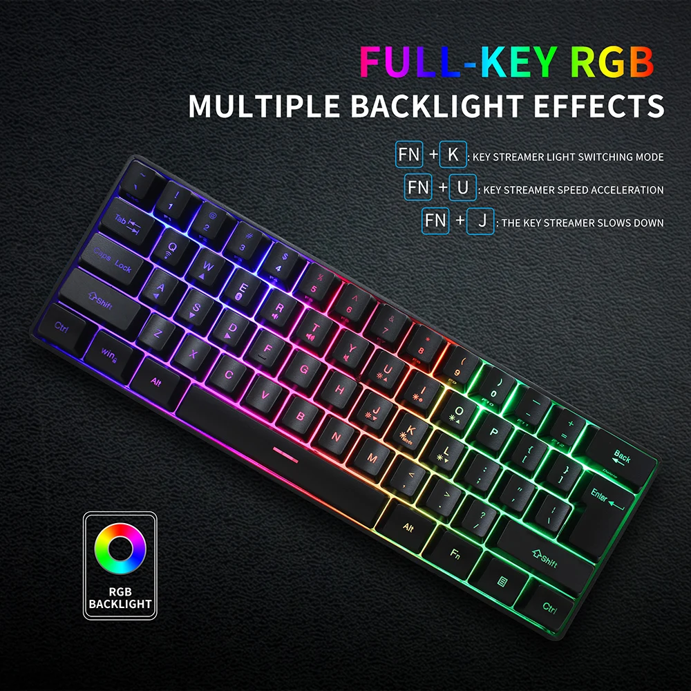 Мини-клавиатура gk61 игровая Беспроводная клавиатура Bluetooth 2,4 ГГц Двухрежимная мембранная клавиатура RGB игровая клавиатура
Мини-клавиатура gk61 игровая Беспроводная клавиатура Bluetooth 2,4 ГГц Двухрежимная мембранная клавиатура RGB игровая клавиатура
