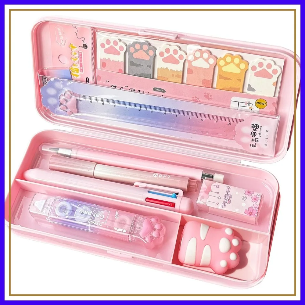 9+1 Pcs Pink Kawaii Stationery Set, Cute Cat Paw School Supplies, Japanese Style Office Student Gifts
9+1 Pcs Pink Kawaii Stationery Set, Cute Cat Paw School Supplies, Japanese Style Office Student Gifts