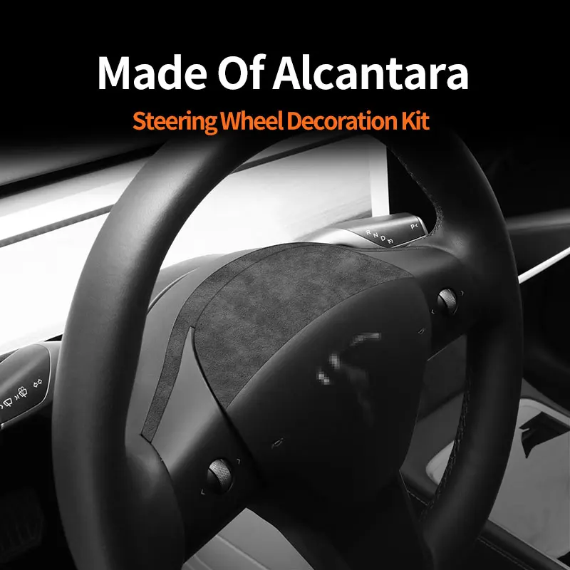 For Tesla Model 3 (19-23) ModelY (19-24) Steering Wheel Decorative Frame Styling Trim Sticker Car Accessories Made of Alcantara
For Tesla Model 3 (19-23) ModelY (19-24) Steering Wheel Decorative Frame Styling Trim Sticker Car Accessories Made of Alcantara