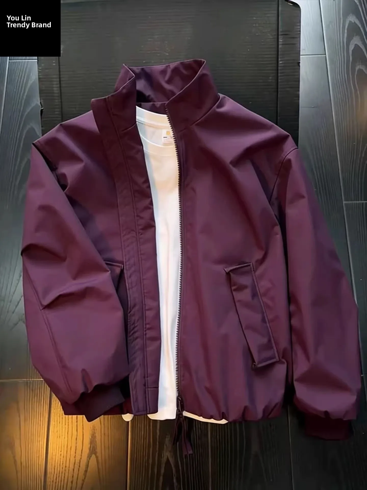 Cleanfit Purple ort Stand Collar Jaet Men's Spring Tee-Proof Pleated American Workwear Outerwear Stand Fit Youth Trend
Cleanfit Purple ort Stand Collar Jaet Men's Spring Tee-Proof Pleated American Workwear Outerwear Stand Fit Youth Trend