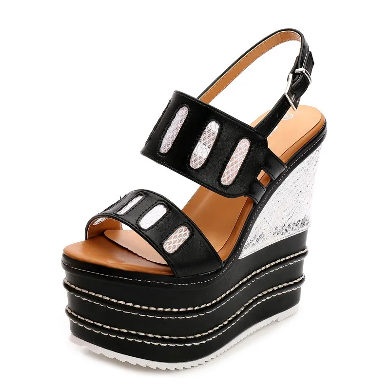 32-40 16cm High Heel Sandals Women Wedges Summer Shoes Ladies New Strew Heel Strap Sandal
32-40 16cm High Heel Sandals Women Wedges Summer Shoes Ladies New Strew Heel Strap Sandal