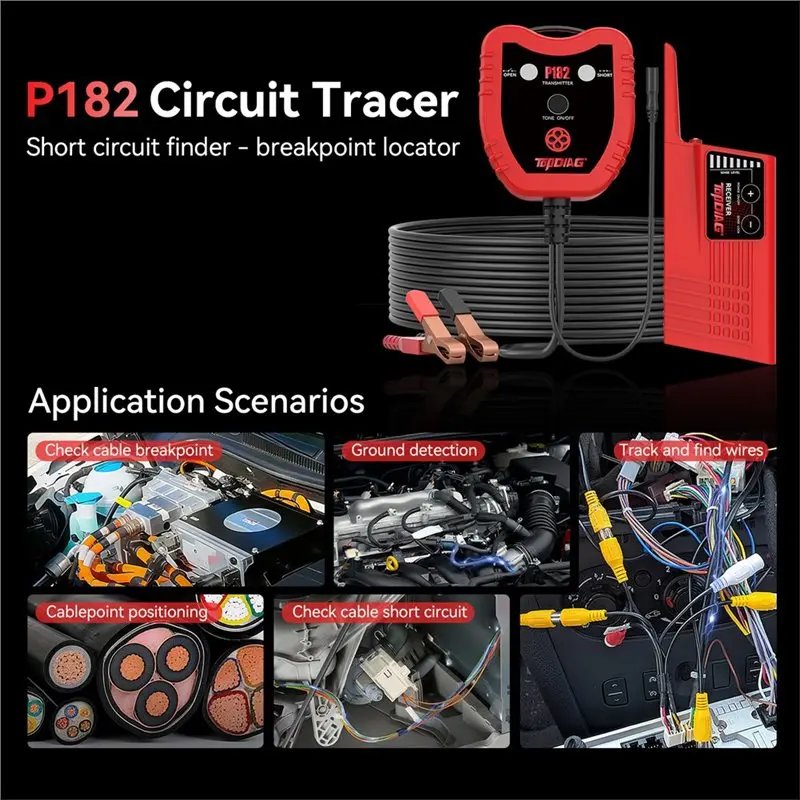 AB47-Professional Circuit Tracer Smart Wire Finder For Vehicle Automotive Electrical Locating Wire Breaks And Shorts
AB47-Professional Circuit Tracer Smart Wire Finder For Vehicle Automotive Electrical Locating Wire Breaks And Shorts