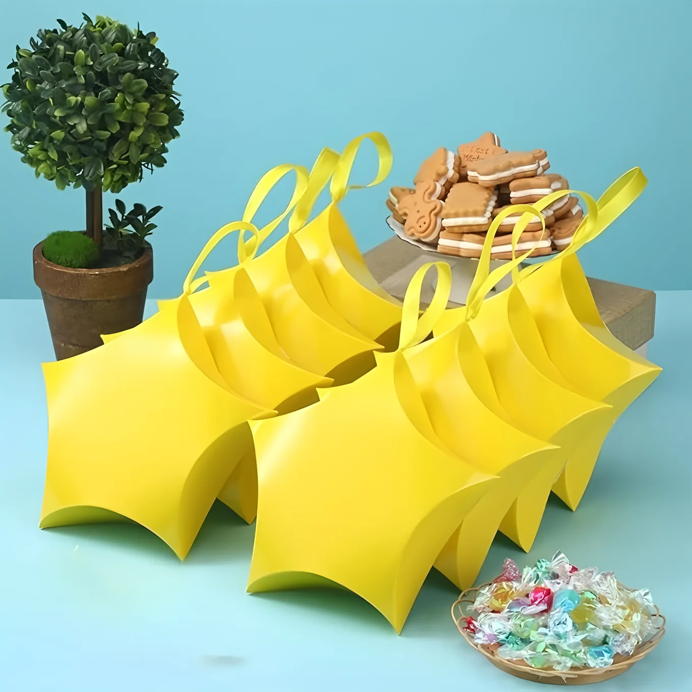50pcs/lot Yellow Star Shaped Party Favor Boxes Birthday Baby Shower Mystery Brick Candy Treat Box
50pcs/lot Yellow Star Shaped Party Favor Boxes Birthday Baby Shower Mystery Brick Candy Treat Box
