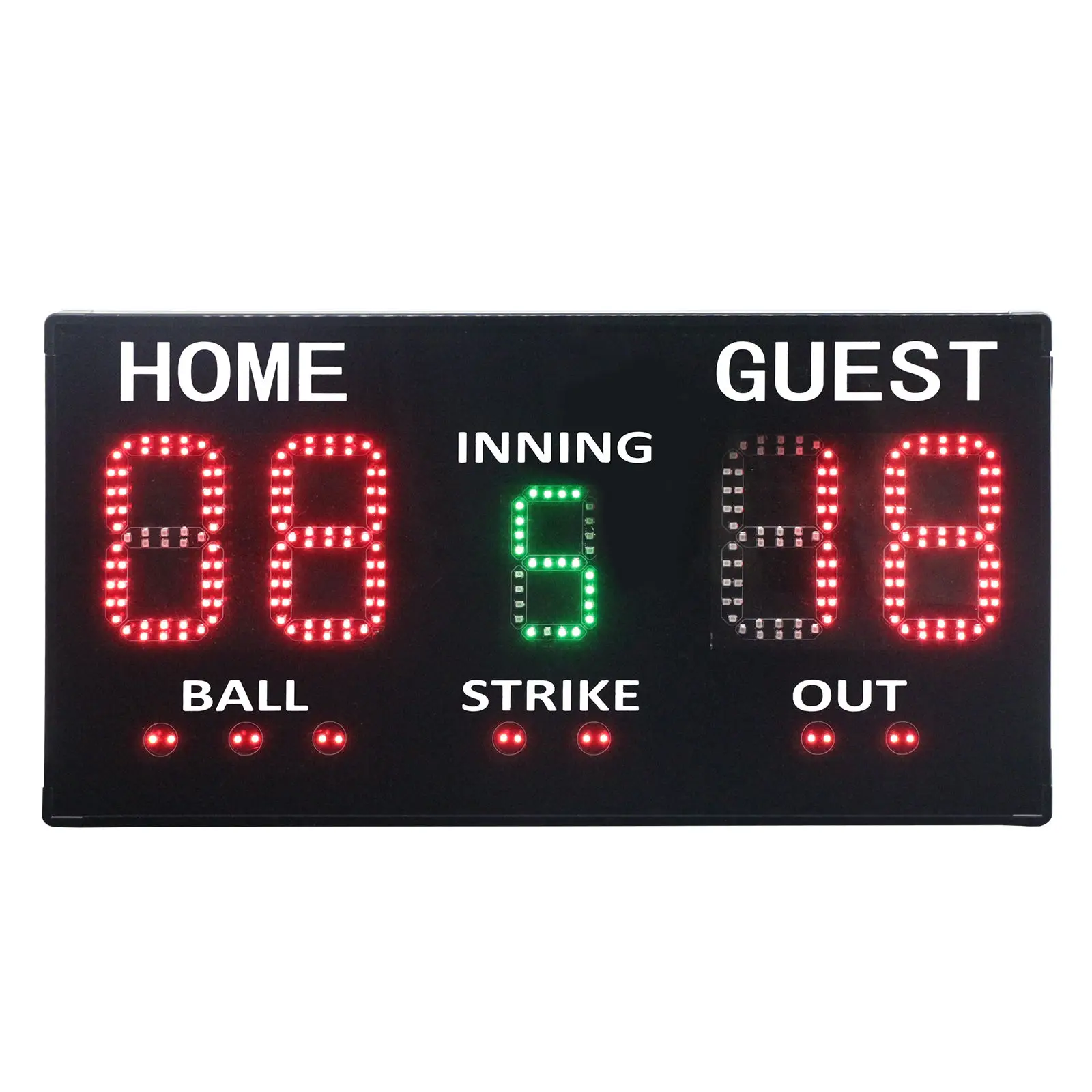 GANXIN Portable Sports Digital Baseball Softball LED Electronic Scoreboard With Remote Control for Training Game Score Record
GANXIN Portable Sports Digital Baseball Softball LED Electronic Scoreboard With Remote Control for Training Game Score Record