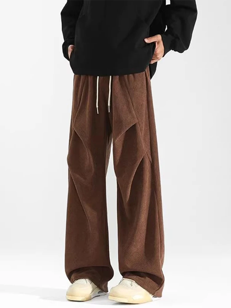 Caramel Color Corduroy Men's Spring Autumn Folded Soldier Scythe Wide Leg Pants Dra Ele Sle Casual Trousers
Caramel Color Corduroy Men's Spring Autumn Folded Soldier Scythe Wide Leg Pants Dra Ele Sle Casual Trousers