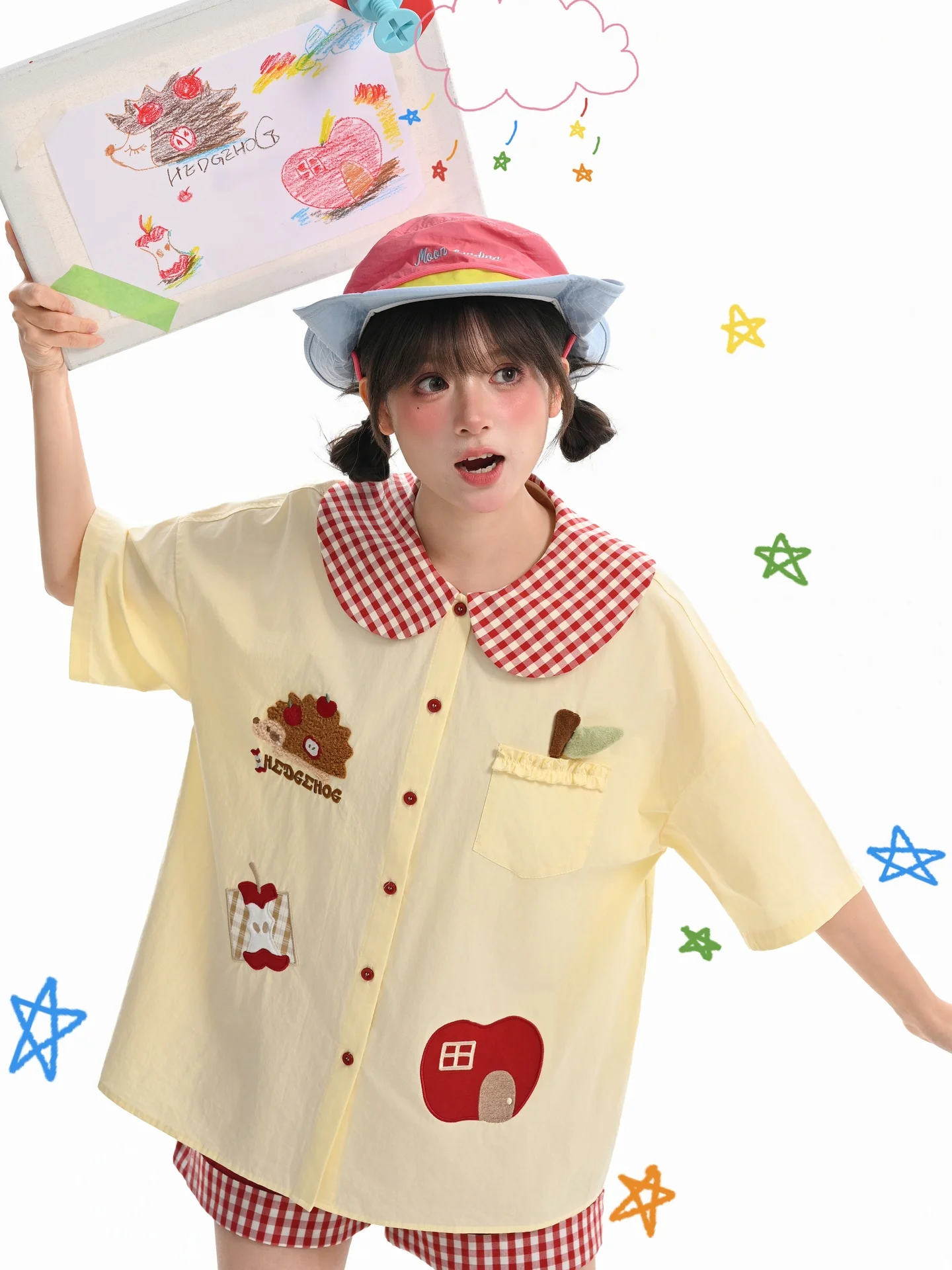 Новая летняя женская рубашка свободного кроя в стиле Sweet Style: вышивка, цветные блоки, хлопок, короткий рукав, повседневная, дышащая
Новая летняя женская рубашка свободного кроя в стиле Sweet Style: вышивка, цветные блоки, хлопок, короткий рукав, повседневная, дышащая