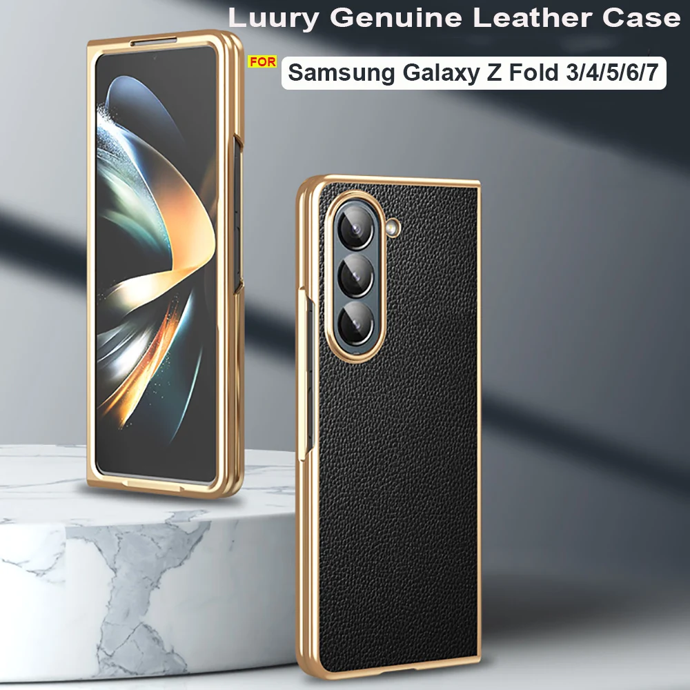 Luxury Genuine Leather Case Litchi Texture For Samsung Galaxy Z Fold 7 FOLD7 6 5 4 3 Phone Cover Shockproof Capa Coque Funda
Luxury Genuine Leather Case Litchi Texture For Samsung Galaxy Z Fold 7 FOLD7 6 5 4 3 Phone Cover Shockproof Capa Coque Funda