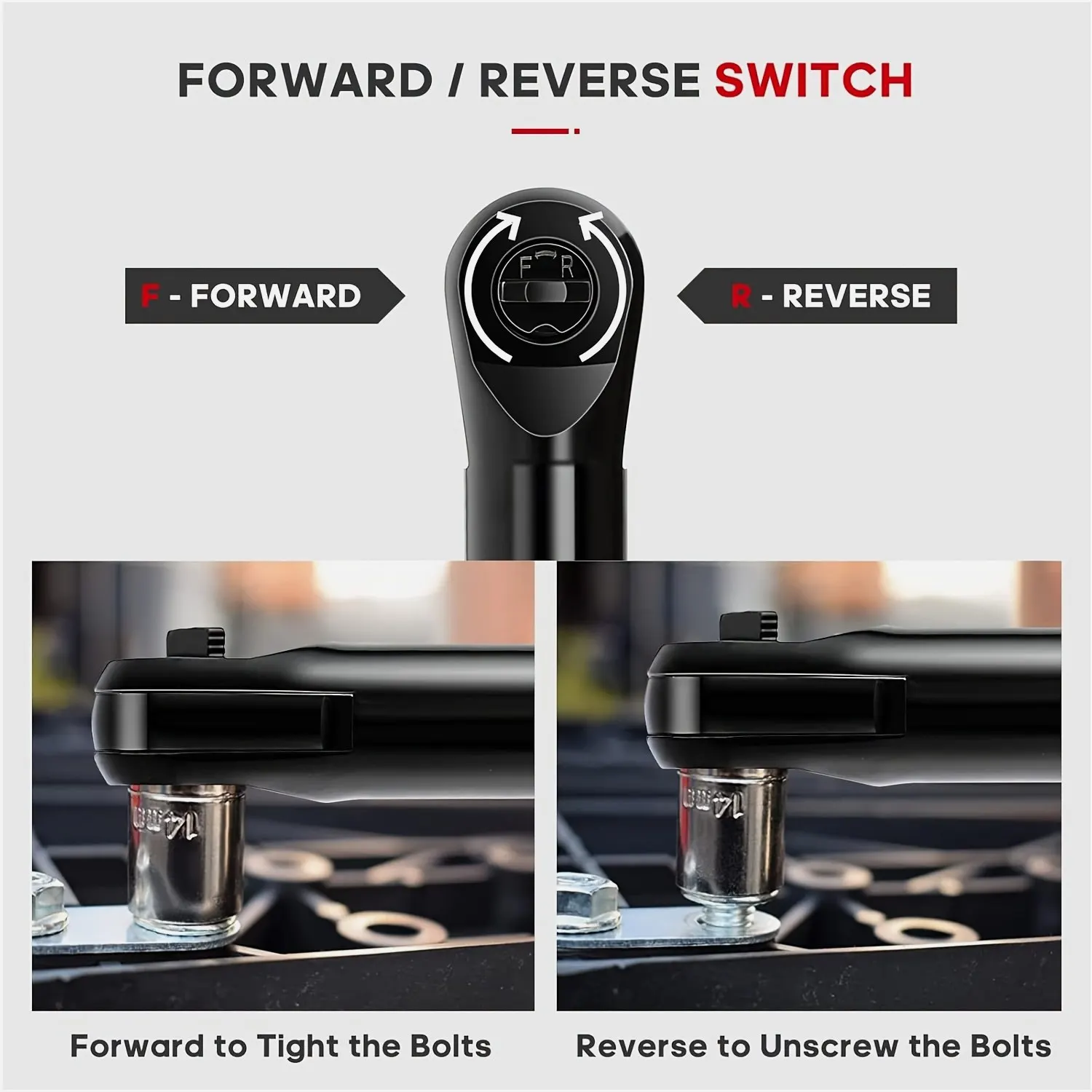 Compact Electric Ratchet Wrench Set — 3/8" Drive, 40 Ft-Lbs Torque, Built-in LED Light, All-Copper Motor, Includes 2.0Ah Battery, Fast Charger, 7 Sockets & Socket Adapter — Ideal for Tight Spaces and Routine Vehicle Maintenance
Compact Electric Ratchet Wrench Set — 3/8" Drive, 40 Ft-Lbs Torque, Built-in LED Light, All-Copper Motor, Includes 2.0Ah Battery, Fast Charger, 7 Sockets & Socket Adapter — Ideal for Tight Spaces and Routine Vehicle Maintenance