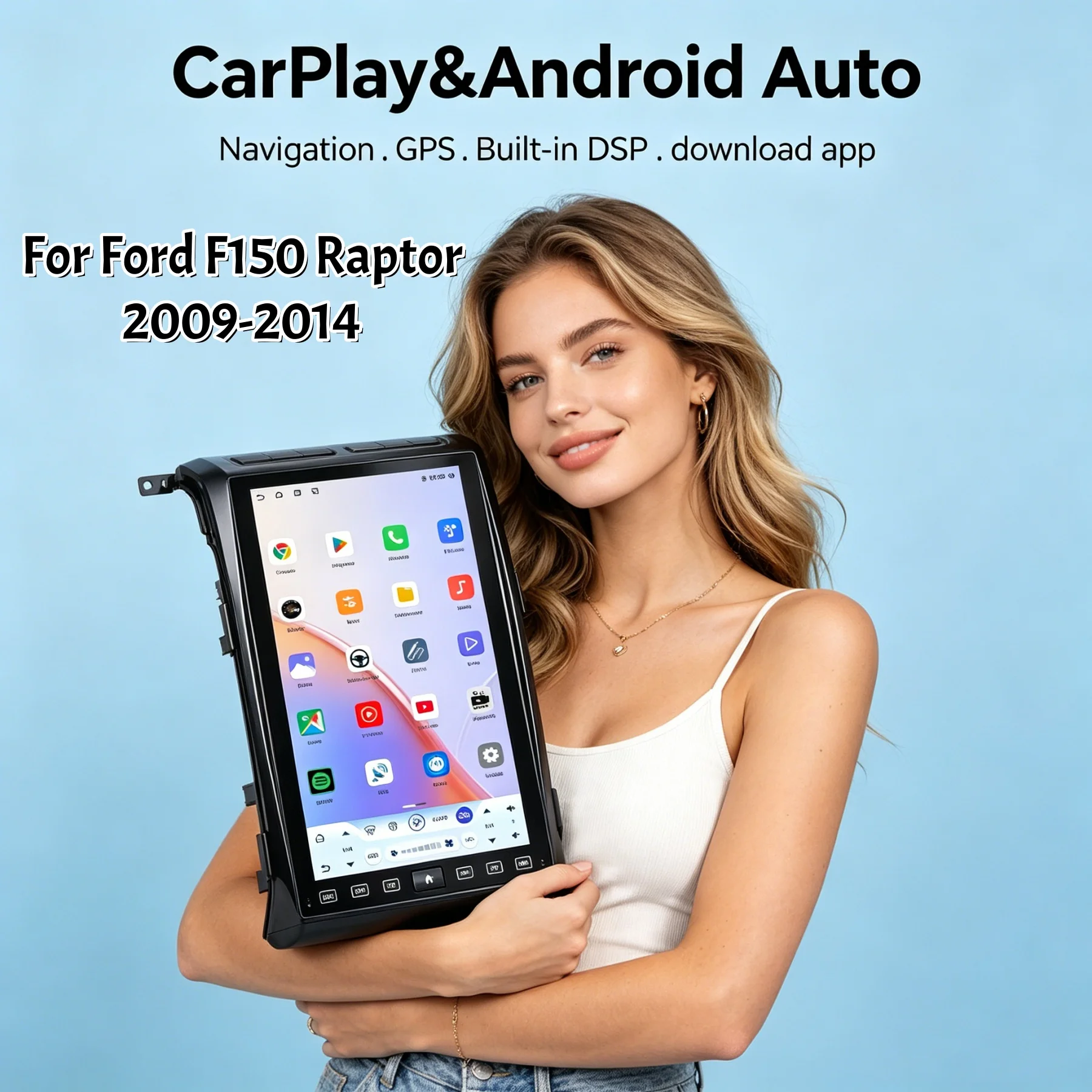 14.5 Inch For Ford F150 F250 F350 2009-2014 Car Multimedia Player GPS Navigation Radio Android 8Core 4G WIFI SIM Head Unit
14.5 Inch For Ford F150 F250 F350 2009-2014 Car Multimedia Player GPS Navigation Radio Android 8Core 4G WIFI SIM Head Unit