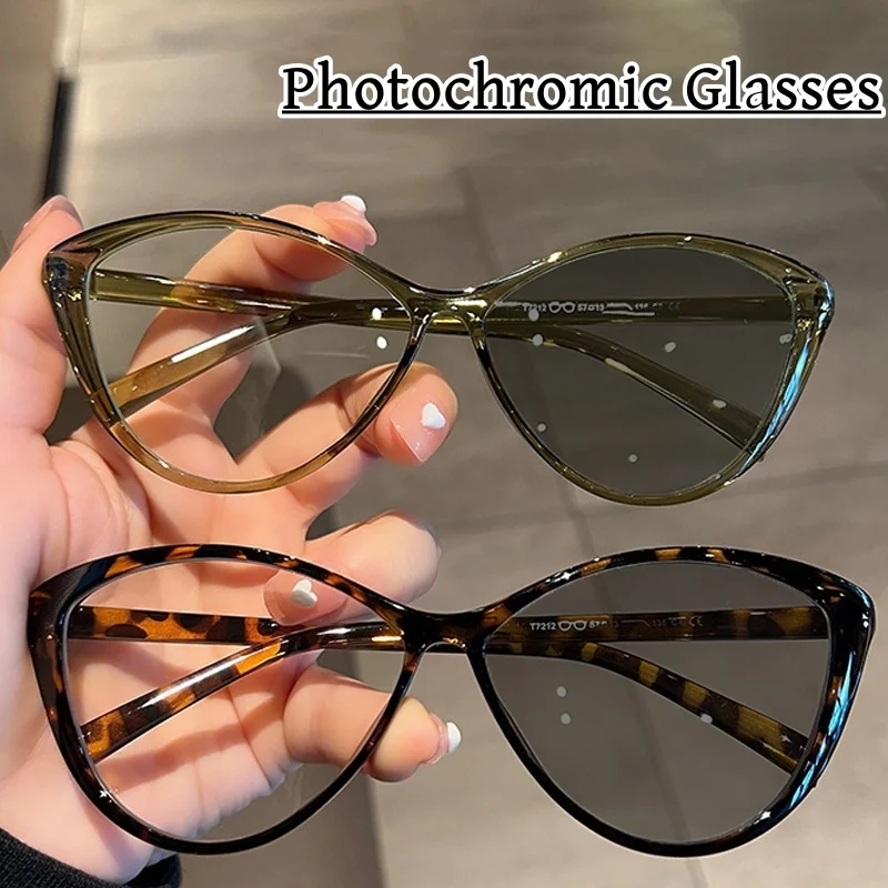 Cat Eye Outdoor Photochromic Myopia Glasses for Women Men Luxury Anti-UV Eye Protection Sunglasses Color Changing Minus Eyewear
Cat Eye Outdoor Photochromic Myopia Glasses for Women Men Luxury Anti-UV Eye Protection Sunglasses Color Changing Minus Eyewear