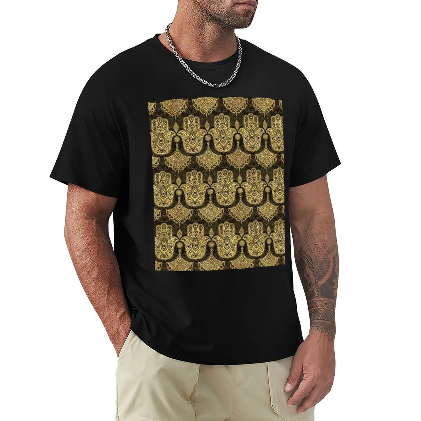 Hamsa Hand - Hand of Fatima Pattern T-Shirt Lightweight Hiking T-Shirt
Hamsa Hand - Hand of Fatima Pattern T-Shirt Lightweight Hiking T-Shirt