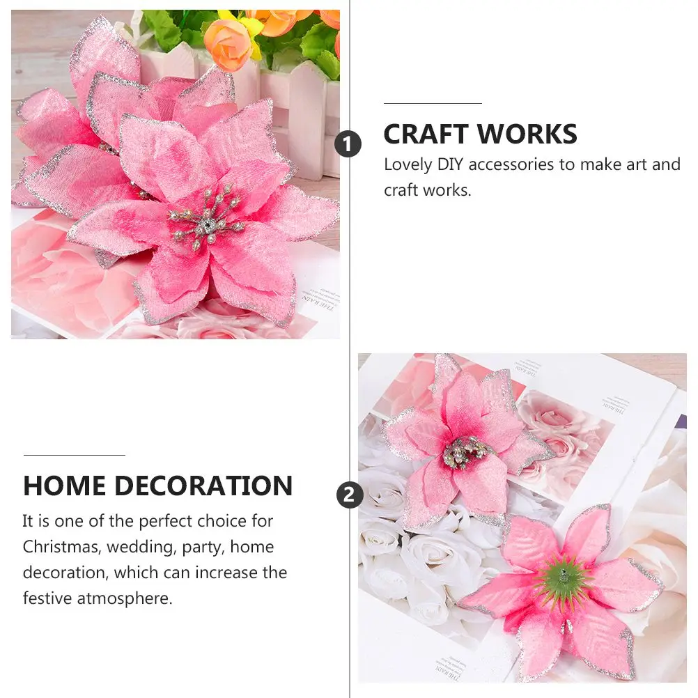 36 Pcs Christmas Flower Decoration Reusable Artificial Flowers Xmas Tree naments Party Door Wall Wreath Craft
36 Pcs Christmas Flower Decoration Reusable Artificial Flowers Xmas Tree naments Party Door Wall Wreath Craft