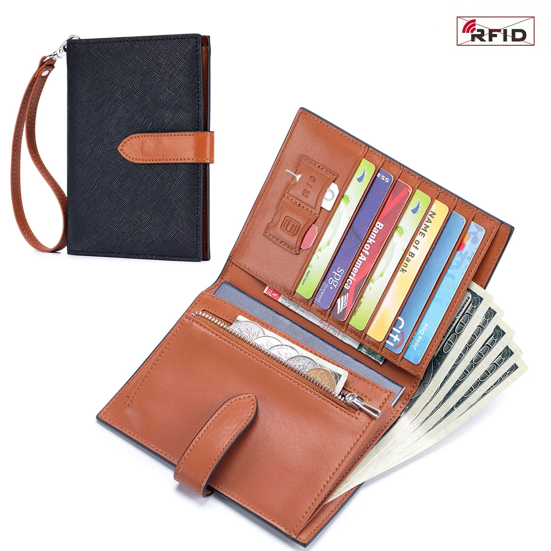 Leather Passport Cover with Card Holders RFID Passport Holder for Women SIM Slots Zipper Pocket and Cash Slot Slim Travel Wallet
Leather Passport Cover with Card Holders RFID Passport Holder for Women SIM Slots Zipper Pocket and Cash Slot Slim Travel Wallet
