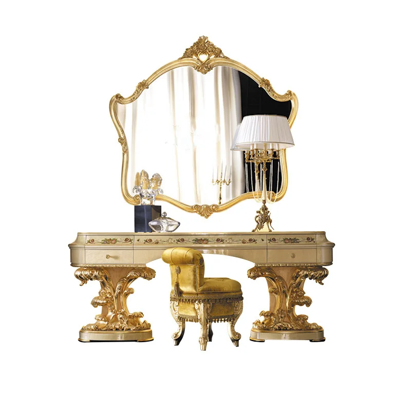 Italian dressing table French court parquet dressing table with mirror European dressing table
Italian dressing table French court parquet dressing table with mirror European dressing table