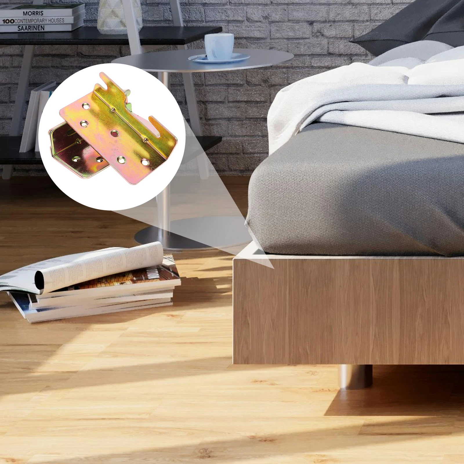 4pcs Frame Connectors Universal Rail Fasteners Easy Installation Iron Hook Plates Strong Stability Reliable Wooden Bed
4pcs Frame Connectors Universal Rail Fasteners Easy Installation Iron Hook Plates Strong Stability Reliable Wooden Bed