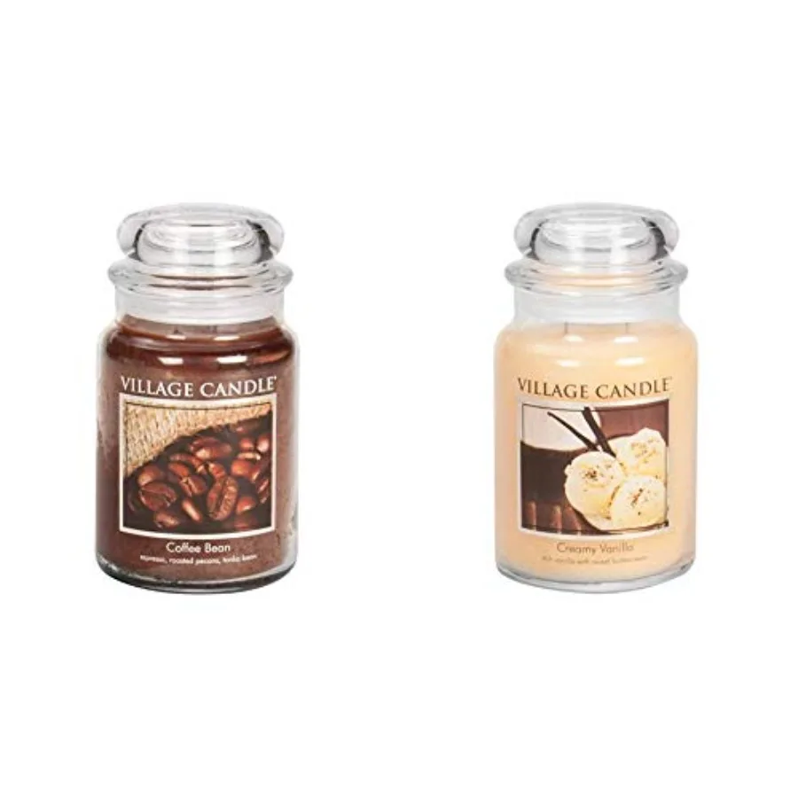Coffee Bean and Creamy Vanilla Glass Jar Candles Bundle 21.25 oz
Coffee Bean and Creamy Vanilla Glass Jar Candles Bundle 21.25 oz