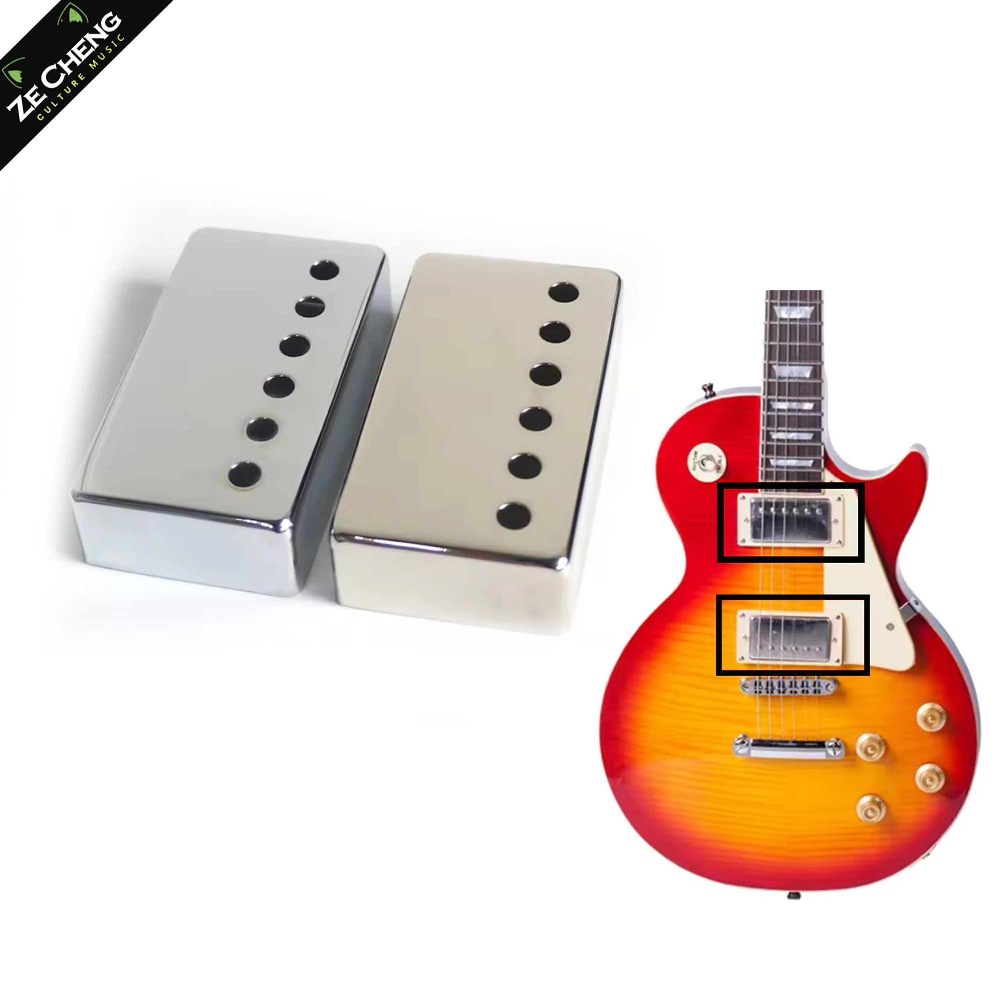 50/52mm Metal Humbucker Pickup Cover for Lp Style Electric Guitar Silver Black Gold Guitar Accessories
50/52mm Metal Humbucker Pickup Cover for Lp Style Electric Guitar Silver Black Gold Guitar Accessories