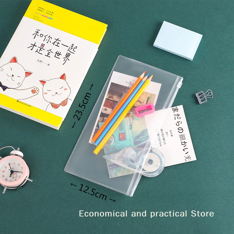 A6 File Holder Standard Transparent PVC Loose Leaf Pouch with Self-Styled Zipper
A6 File Holder Standard Transparent PVC Loose Leaf Pouch with Self-Styled Zipper