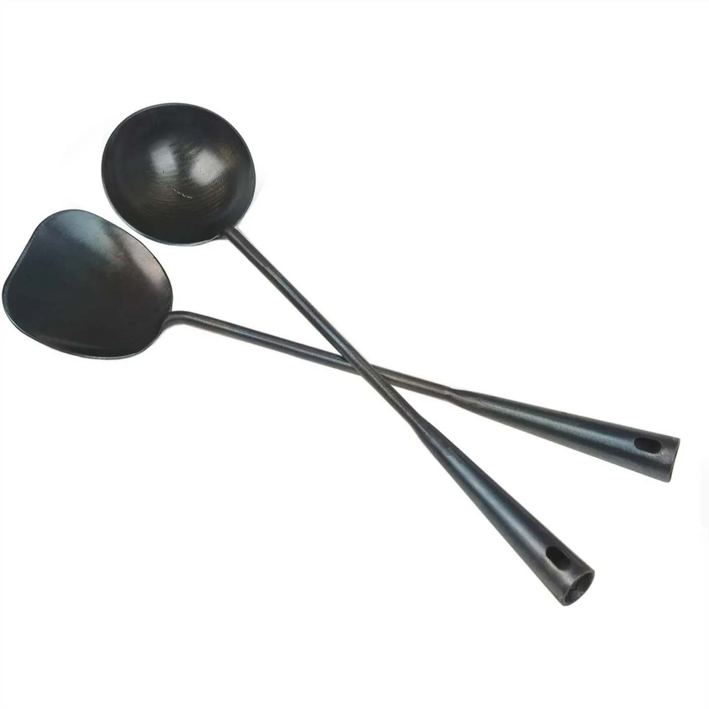 Handmade Iron Spatula & Ladle Set, Long Wok Utensils 40cm, No Coating Rust-Proof Kitchen Tools
Handmade Iron Spatula & Ladle Set, Long Wok Utensils 40cm, No Coating Rust-Proof Kitchen Tools