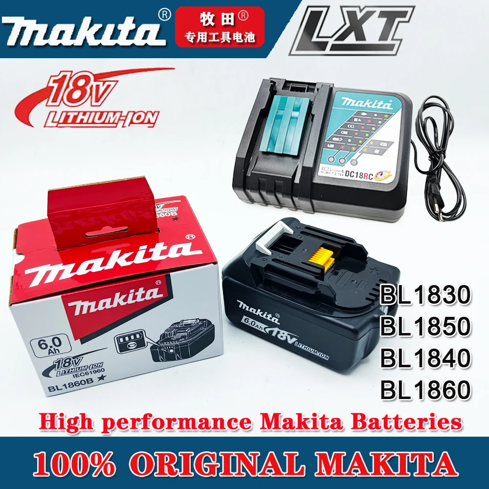 Аккумулятор Makita 18 В 6,0 Ач 18650, литий-ионный аккумулятор, сменный Makita BL1830 BL1860B
Аккумулятор Makita 18 В 6,0 Ач 18650, литий-ионный аккумулятор, сменный Makita BL1830 BL1860B