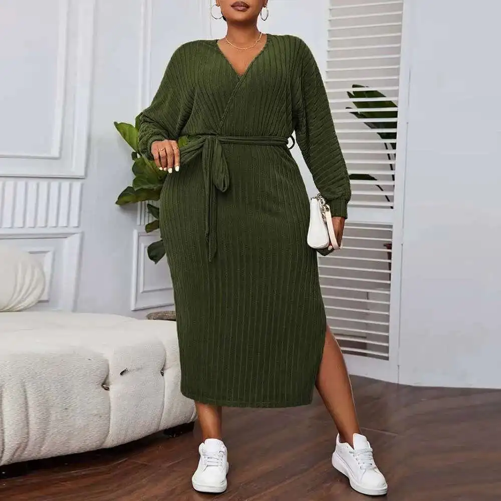 Women's Oversized V-neck Lantern Sleeve Dress with Elegant Autumn and Winter Temperament, A-line Mid Length Skirt Casual Y2k
Women's Oversized V-neck Lantern Sleeve Dress with Elegant Autumn and Winter Temperament, A-line Mid Length Skirt Casual Y2k
