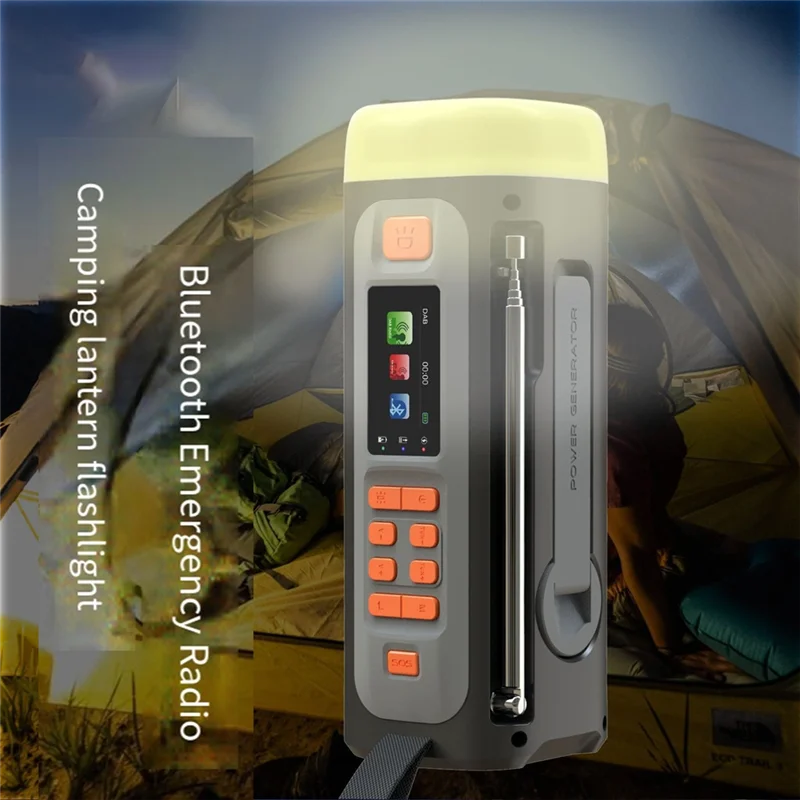 4500Mah Emergency FM/DAB Bluetooth Radio With USB/Solar Hand Crank Dynamo–3-Way Power Supply For Outdoor Camping
4500Mah Emergency FM/DAB Bluetooth Radio With USB/Solar Hand Crank Dynamo–3-Way Power Supply For Outdoor Camping