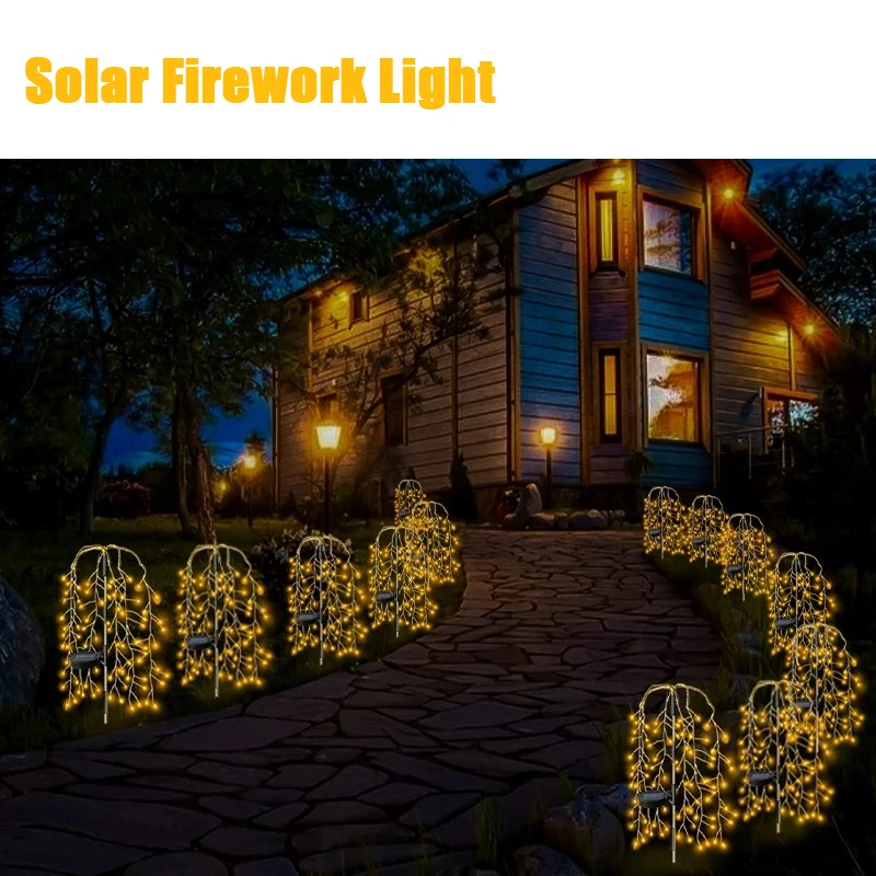 Solar LED String Light For Outdoor Solar Powered Willow Trees Lights 100LED 160LED 200LED Decorative Lights Garden Terrace Path
Solar LED String Light For Outdoor Solar Powered Willow Trees Lights 100LED 160LED 200LED Decorative Lights Garden Terrace Path