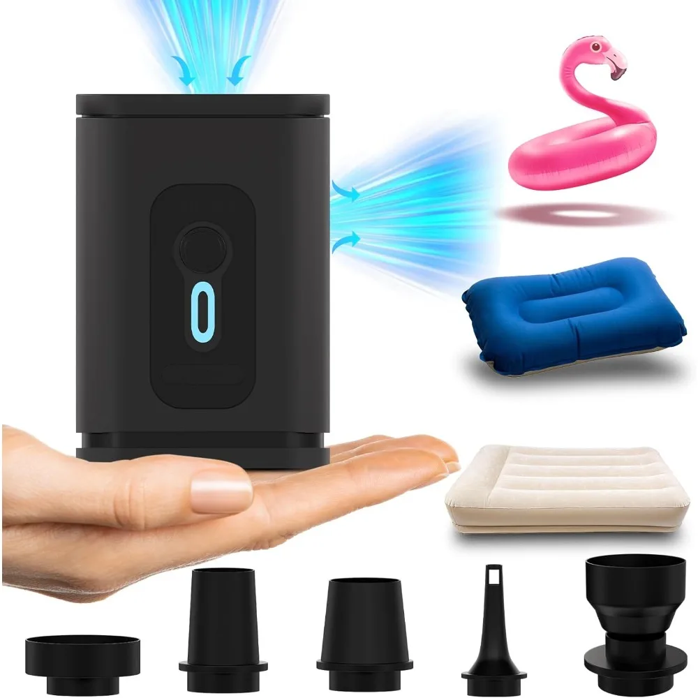 Портативный воздушный насос для надувных лодок — насос для надувного матраса с перезаряжаемой батареей емкостью 2400 мАч — мини-воздушный насос для надувного матраса,
Портативный воздушный насос для надувных лодок — насос для надувного матраса с перезаряжаемой батареей емкостью 2400 мАч — мини-воздушный насос для надувного матраса,