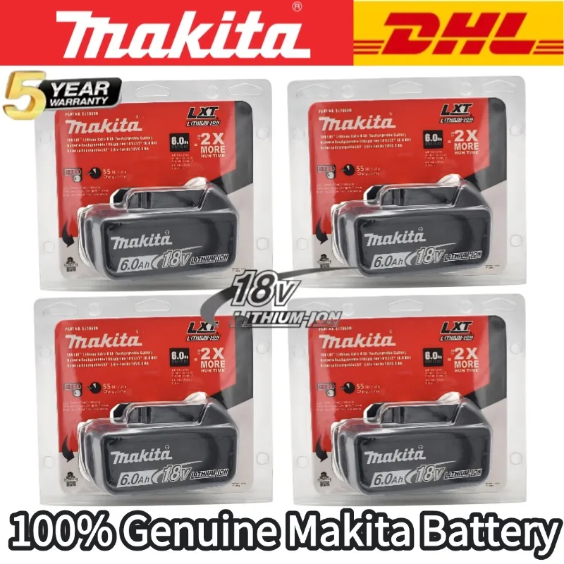 100% Original Makita 18V 6.0Ah Rechargeable Battery Makita BL1830 BL1830B BL1840 BL1840B BL1850B Power Tools Battery
100% Original Makita 18V 6.0Ah Rechargeable Battery Makita BL1830 BL1830B BL1840 BL1840B BL1850B Power Tools Battery