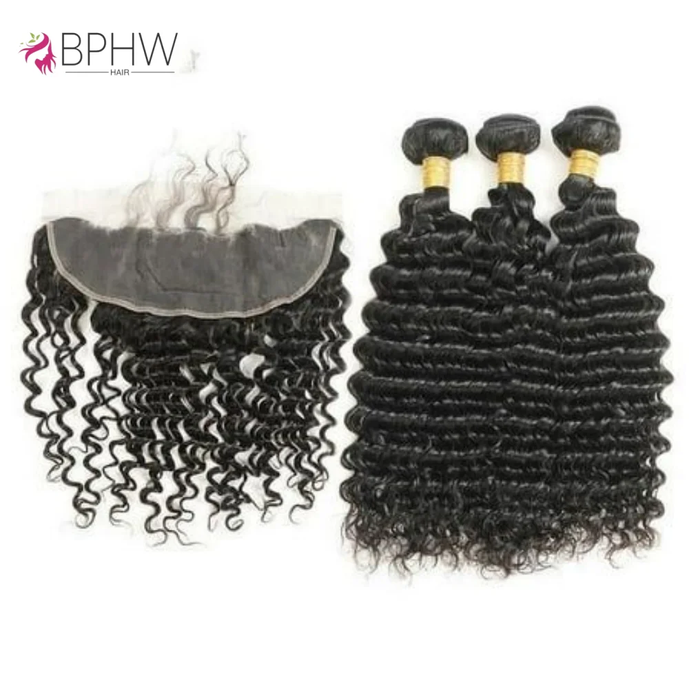 Глубокие волнистые вьющиеся человеческие волосы 3 пучка с кружевной фронтальной застежкой 13X4 Предложения комплектов 100% необработанные человеческие волосы Плетение вьющихся натуральных волос
Глубокие волнистые вьющиеся человеческие волосы 3 пучка с кружевной фронтальной застежкой 13X4 Предложения комплектов 100% необработанные человеческие волосы Плетение вьющихся натуральных волос