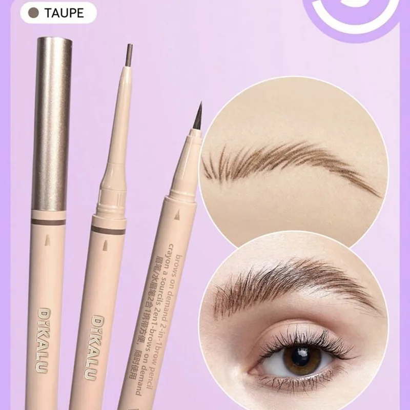 2 in 1 Micro Fine Double Head Eyebrow Pencil Liquid Waterproof Sweat Proof Long Lasting Smudge Proof Natural 3D Brow Makeup
2 in 1 Micro Fine Double Head Eyebrow Pencil Liquid Waterproof Sweat Proof Long Lasting Smudge Proof Natural 3D Brow Makeup