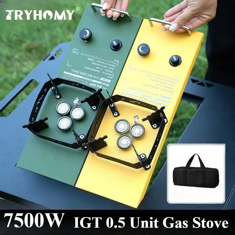 Tryhomy Camping Gas Stove Igt 0.5 Unit Stove 7500W High Power IGT Gas Burner Folding Brazier Grill Stainless Steel Stove Kitchen
Tryhomy Camping Gas Stove Igt 0.5 Unit Stove 7500W High Power IGT Gas Burner Folding Brazier Grill Stainless Steel Stove Kitchen