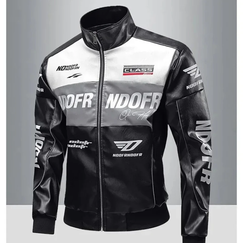 Patchwork Streetwear Motorbike Jacket Men's Stand Collar PU Leather Jackets Man Work Clothes Outdoor Motorcycle Riding Coats Men
Patchwork Streetwear Motorbike Jacket Men's Stand Collar PU Leather Jackets Man Work Clothes Outdoor Motorcycle Riding Coats Men