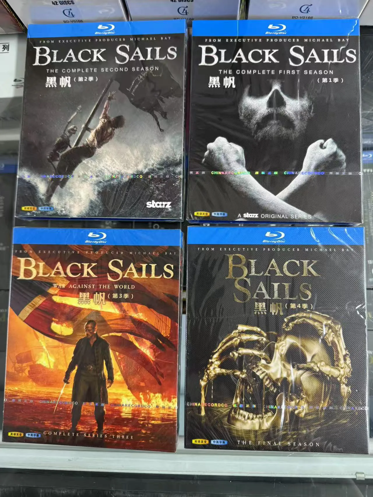 BD Blu-ray Disc Set for Black Sails TV Series Seasons 1 to 4 High Definition 8 Disc Box Set
BD Blu-ray Disc Set for Black Sails TV Series Seasons 1 to 4 High Definition 8 Disc Box Set