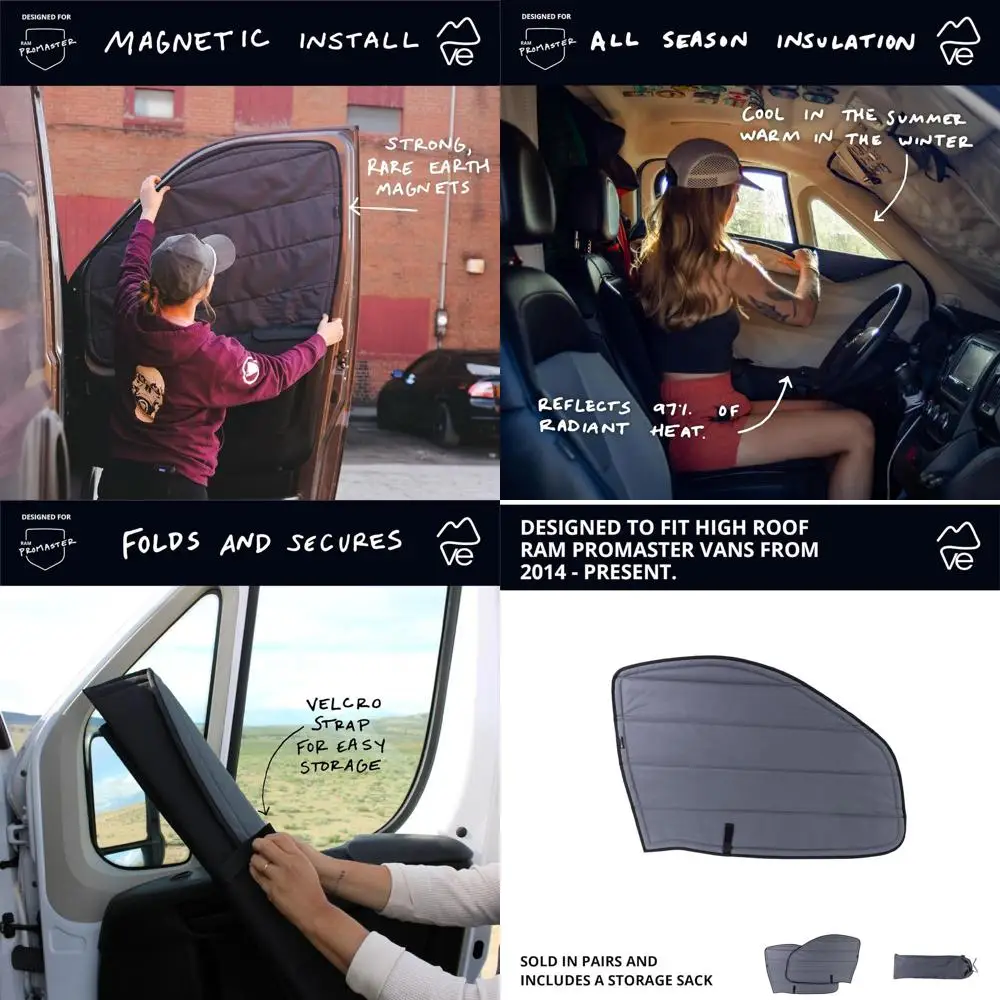 Угольно-серые изолированные затемняющие оконные покрытия для передних дверей RAM Promaster Van на 2014 год (пара)
Угольно-серые изолированные затемняющие оконные покрытия для передних дверей RAM Promaster Van на 2014 год (пара)