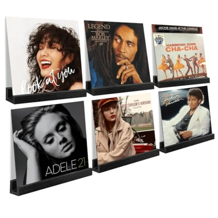 Vinyl Wall Mount Set of 6 Wood Vinyl Record Holder Stand Wall Mount 12 inches Wide Record Display Shelf Floating Shelves for Mu
Vinyl Wall Mount Set of 6 Wood Vinyl Record Holder Stand Wall Mount 12 inches Wide Record Display Shelf Floating Shelves for Mu