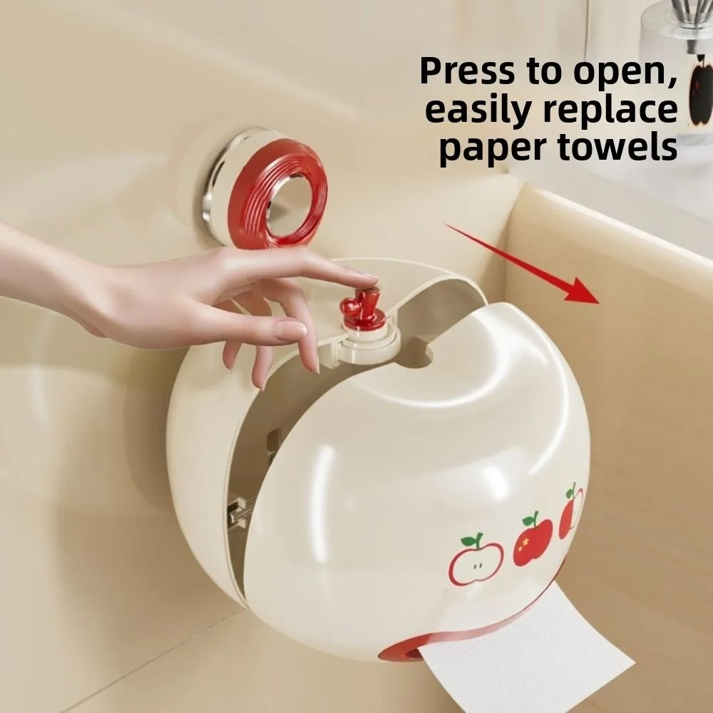 Fruit Shape Suction Cup Tissue Rack Cartoon Waterproof Roll Paper Storage Box Detachable Large Opening Toilet Paper Container
Fruit Shape Suction Cup Tissue Rack Cartoon Waterproof Roll Paper Storage Box Detachable Large Opening Toilet Paper Container
