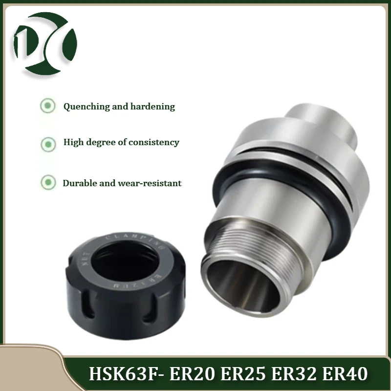 HSK63F woodworking machine tool carving machine precision 0.002mm dynamic balance tool holder ER20 ER25 ER32 ER40 Collet chuck
HSK63F woodworking machine tool carving machine precision 0.002mm dynamic balance tool holder ER20 ER25 ER32 ER40 Collet chuck