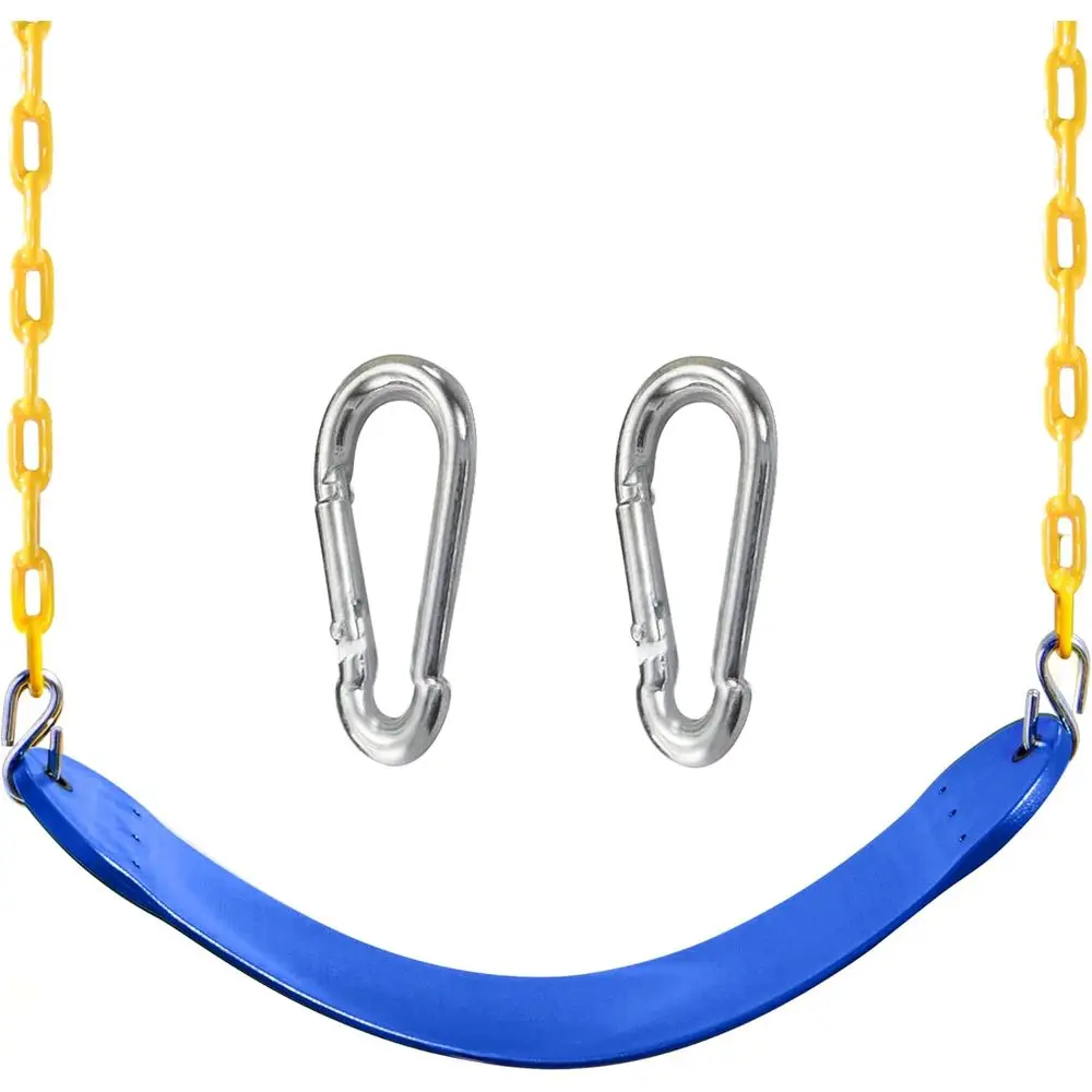 Swing or Outdoor Swing Set - Pack o 1 Seat Replacement Kit with Heavy Duty Chains - Backyard Swingset Playground Accories or Kid
Swing or Outdoor Swing Set - Pack o 1 Seat Replacement Kit with Heavy Duty Chains - Backyard Swingset Playground Accories or Kid