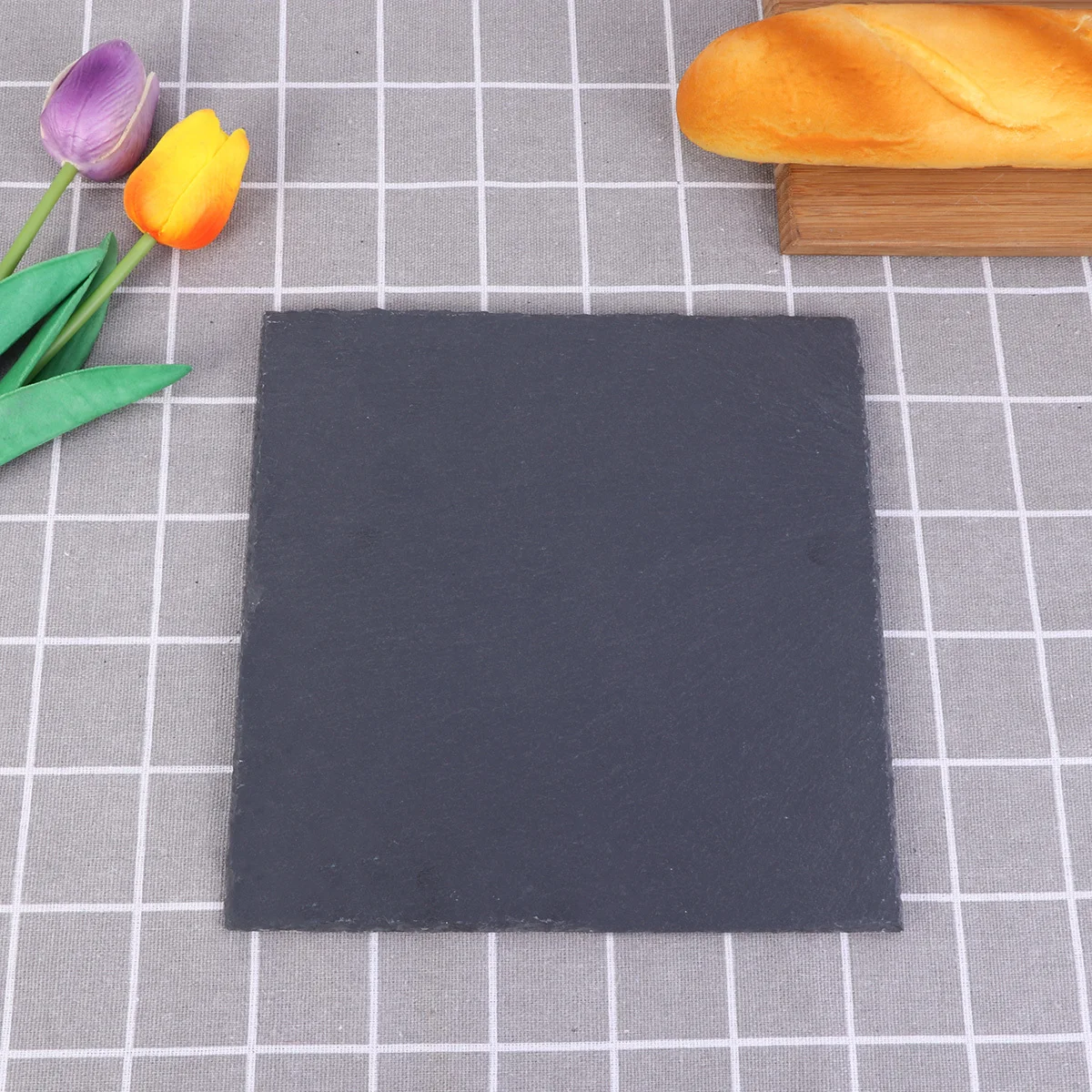 15x15cm Square Stone Plate Natural for Food Fruit Storage Eye-Catching Design Black Natural Plate Fruit Tray
15x15cm Square Stone Plate Natural for Food Fruit Storage Eye-Catching Design Black Natural Plate Fruit Tray