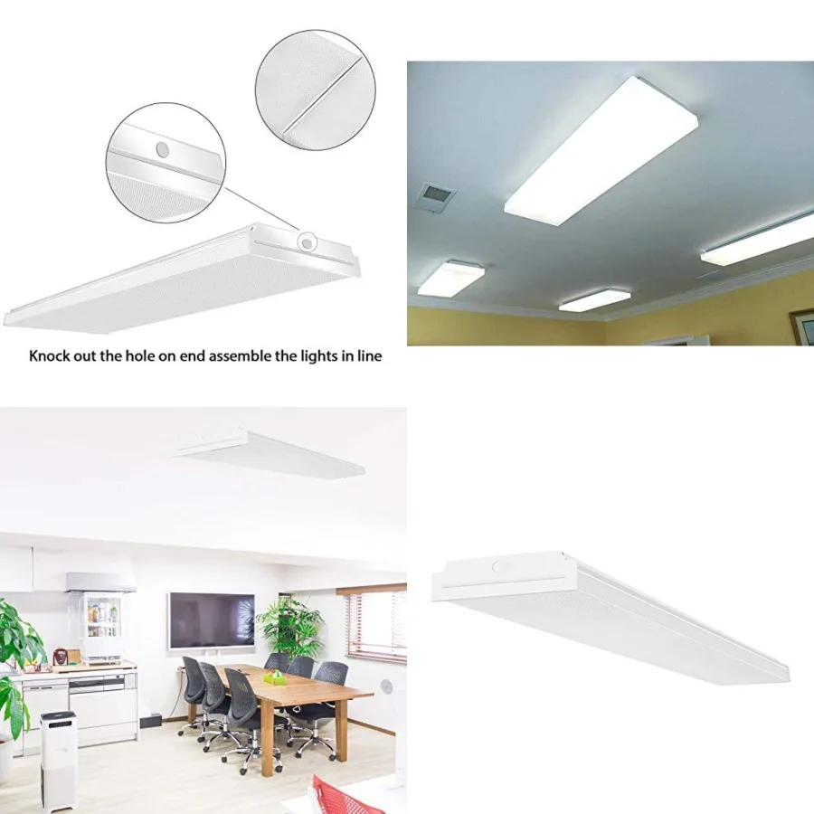 4Feet LED Wraparound Light 60W LED Office Lights, 7200lm, 4000K Neutral White, 4 Feet Flush Mount Wrap Shop Puff Ceiling Lighti
4Feet LED Wraparound Light 60W LED Office Lights, 7200lm, 4000K Neutral White, 4 Feet Flush Mount Wrap Shop Puff Ceiling Lighti