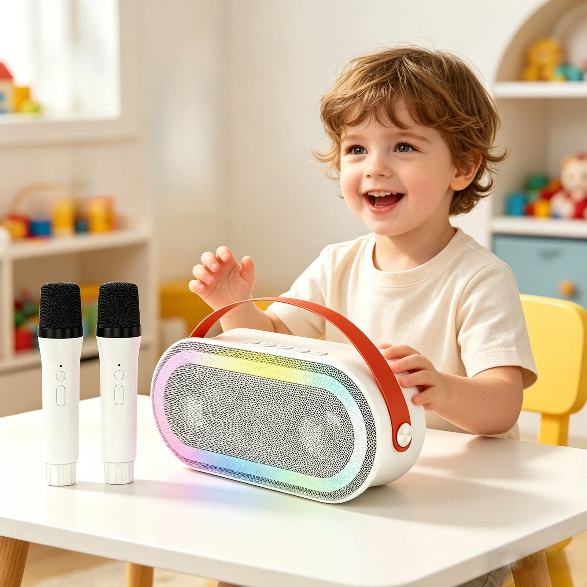 Spot Bluetooth Colorful Audio Wireless Microphone Microphone Portable Family Karaoke Singing Machine
Spot Bluetooth Colorful Audio Wireless Microphone Microphone Portable Family Karaoke Singing Machine