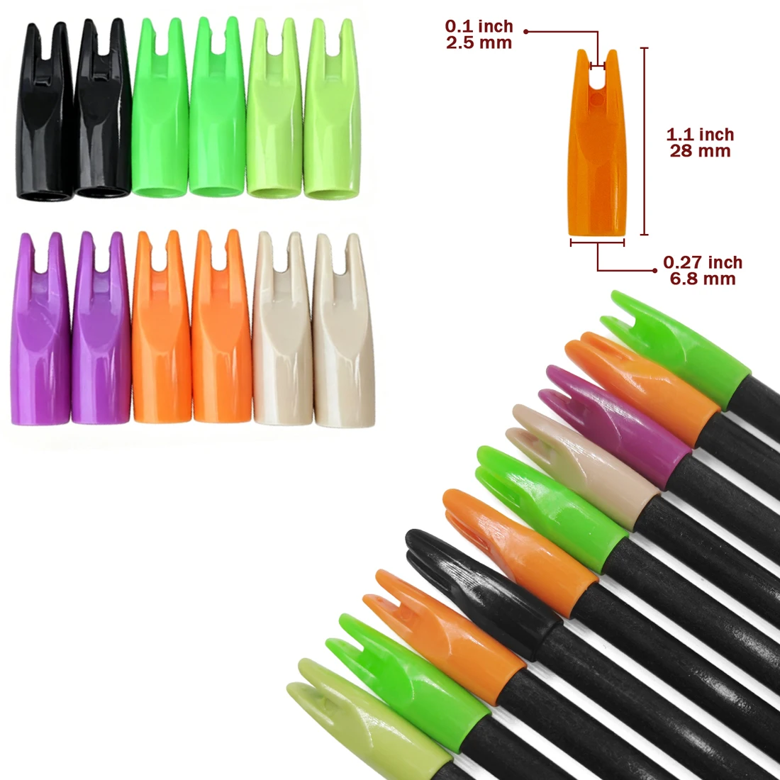 50PCS Fit OD 7mm Arrow Shafts Plastic Archery Arrow Nock Durable Outdoor Arrow Tails Professional Archery Shooting Accessories
50PCS Fit OD 7mm Arrow Shafts Plastic Archery Arrow Nock Durable Outdoor Arrow Tails Professional Archery Shooting Accessories