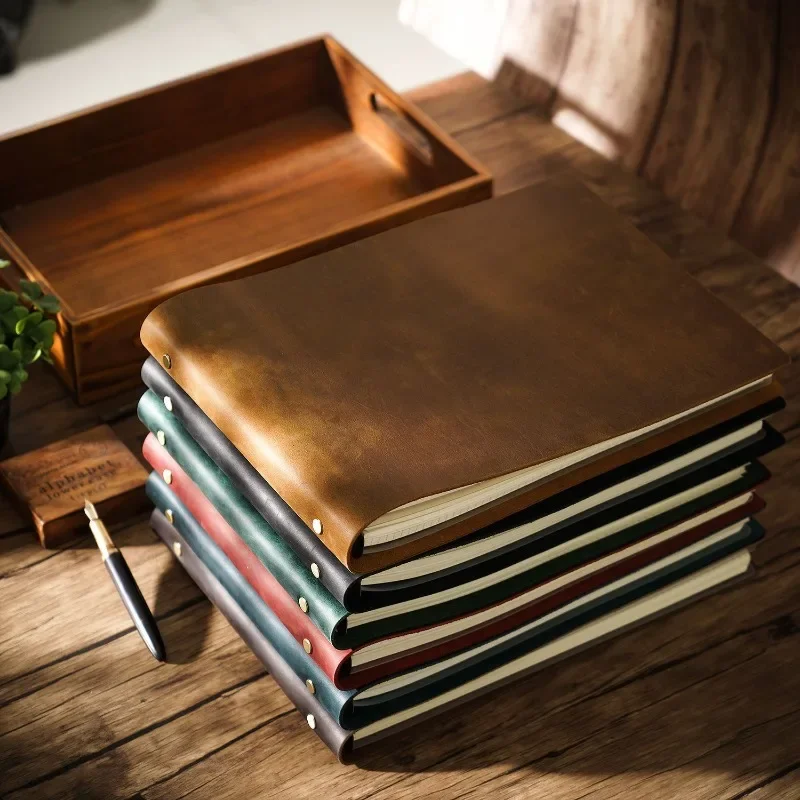 80 Sheets of Top Layer Cowhide A4 Handmade Cowhide Vintage Diary Notebook Drawing and Sketching Notebook
80 Sheets of Top Layer Cowhide A4 Handmade Cowhide Vintage Diary Notebook Drawing and Sketching Notebook