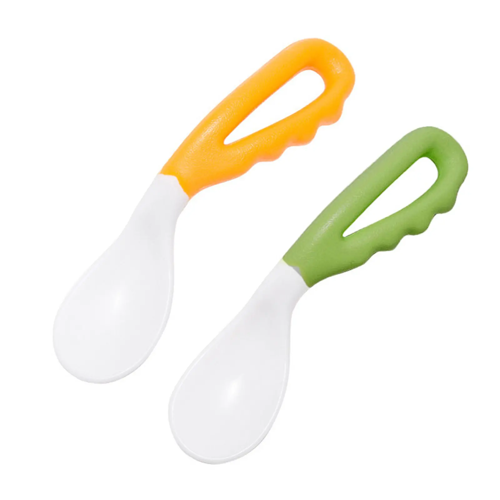 2Pcs Newborn Training Spoons Soft Round Tip Dishwasher Safe Feeding Spoons for Baby Infant Eating Learning Tools
2Pcs Newborn Training Spoons Soft Round Tip Dishwasher Safe Feeding Spoons for Baby Infant Eating Learning Tools